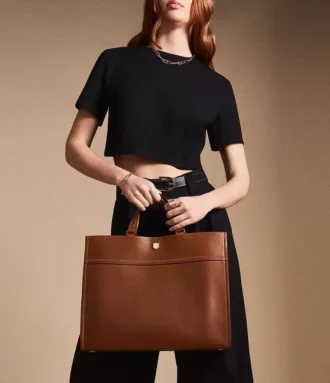 Grand sac fourre-tout en cuir Gemma