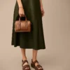 Mini sac à main en cuir Carlie
