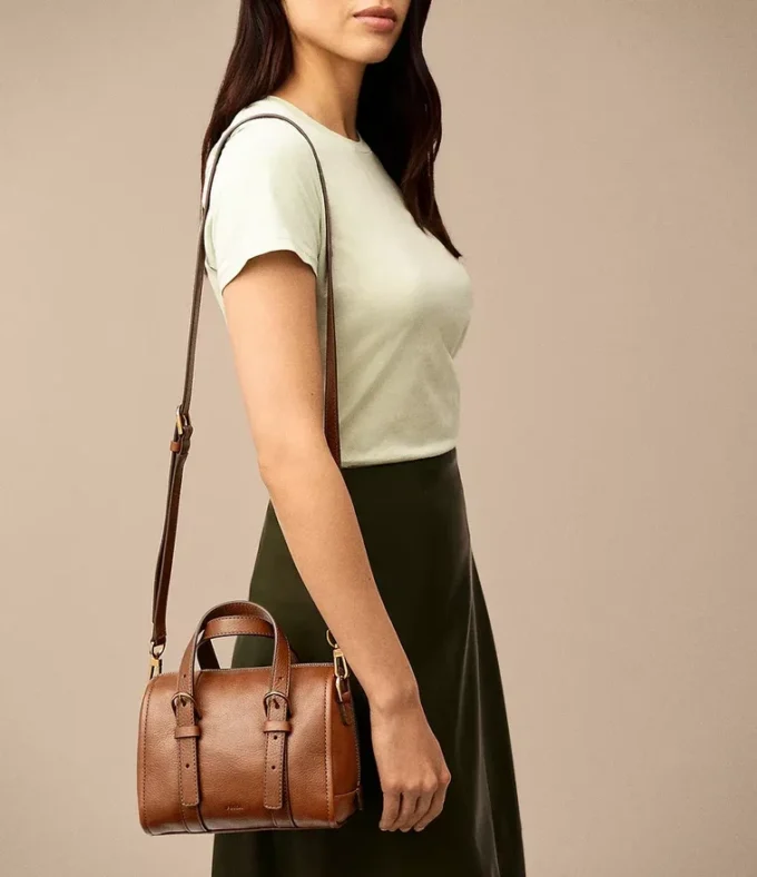 Mini sac à main en cuir Carlie