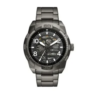 Montre automatique Bronson en acier inoxydable fumé