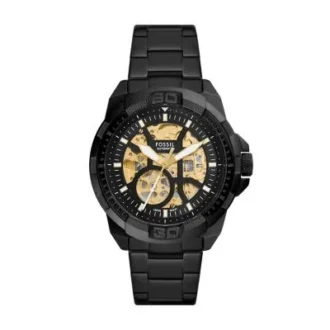 Montre automatique Bronson en acier inoxydable noir