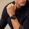 Montre automatique Bronson en acier inoxydable noir