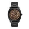 Montre automatique en acier inoxydable noir