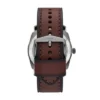 Montre automatique en cuir LiteHide™ marron
