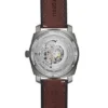 Montre automatique en cuir LiteHide™ marron