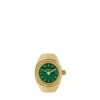 Montre bague à deux aiguilles en acier inoxydable doré Montre bague à deux aiguilles en acier inoxydable doré