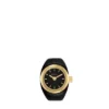 Montre bague à deux aiguilles en acier inoxydable doré Montre bague à deux aiguilles en acier inoxydable doré