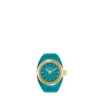 Montre bague à deux aiguilles en acier inoxydable doré Montre bague à deux aiguilles en acier inoxydable doré