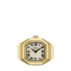 Montre-bague Harlow Montre à deux aiguilles en acier inoxydable doré
