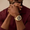 Montre Bronson automatique en acier inoxydable doré Montre Bronson automatique en acier inoxydable doré