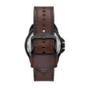 Montre Bronson automatique en cuir LiteHide™ marron