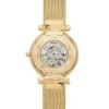Montre Carlie automatique en acier inoxydable doré avec bracelet maille
