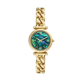 Montre Carlie à trois aiguilles en acier inoxydable