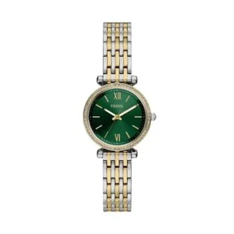 Montre Carlie à trois aiguilles en acier inoxydable bicolore Montre Carlie à trois aiguilles en acier inoxydable bicolore