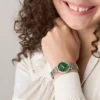 Montre Carlie à trois aiguilles en acier inoxydable bicolore
