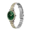 Montre Carlie à trois aiguilles en acier inoxydable bicolore