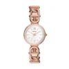 Montre Carlie à trois aiguilles en acier inoxydable doré rose Montre Carlie à trois aiguilles en acier inoxydable doré rose