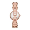 Montre Carlie à trois aiguilles en acier inoxydable doré rose Montre Carlie à trois aiguilles en acier inoxydable doré rose
