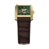 Montre Carraway automatique en cuir croco marron