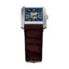 Montre Carraway automatique en cuir croco marron