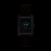 Montre Carraway automatique en cuir croco marron