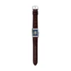 Montre Carraway automatique en cuir croco marron