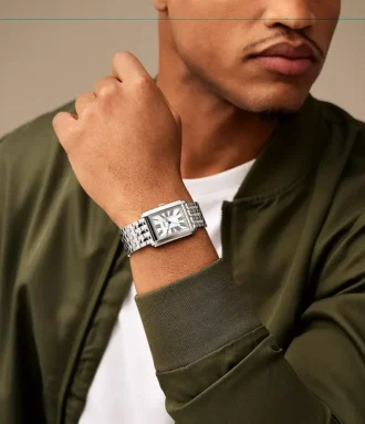 Montre Carraway à trois aiguilles en acier inoxydable