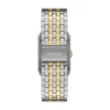 Montre Carraway à trois aiguilles en acier inoxydable bicolore