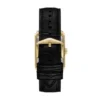 Montre Carraway à trois aiguilles en cuir croco noir