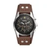 Montre chronographe Coachman en cuir marron Montre chronographe Coachman en cuir marron