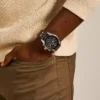Montre chronographe Coachman en cuir marron Montre chronographe Coachman en cuir marron