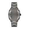 Montre chronographe en acier inoxydable fumé