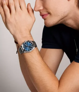 Montre chronographe Everett en acier inoxydable