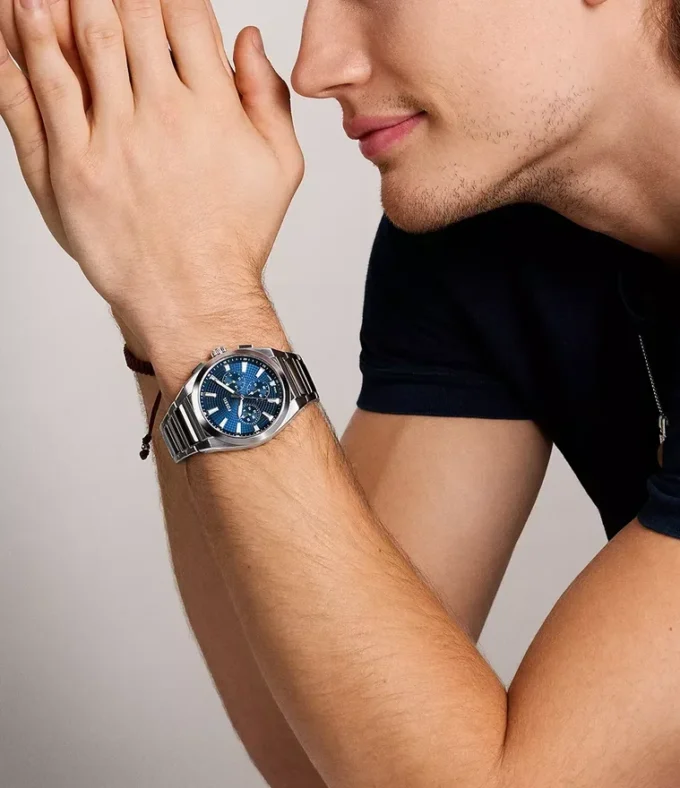 Montre chronographe Everett en acier inoxydable