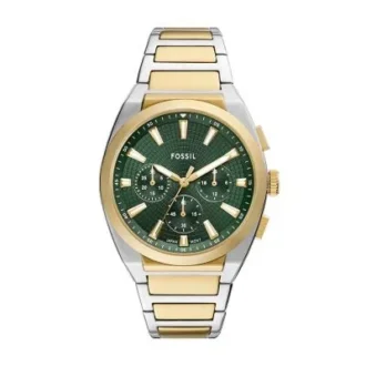 Montre chronographe Everett en acier inoxydable bicolore