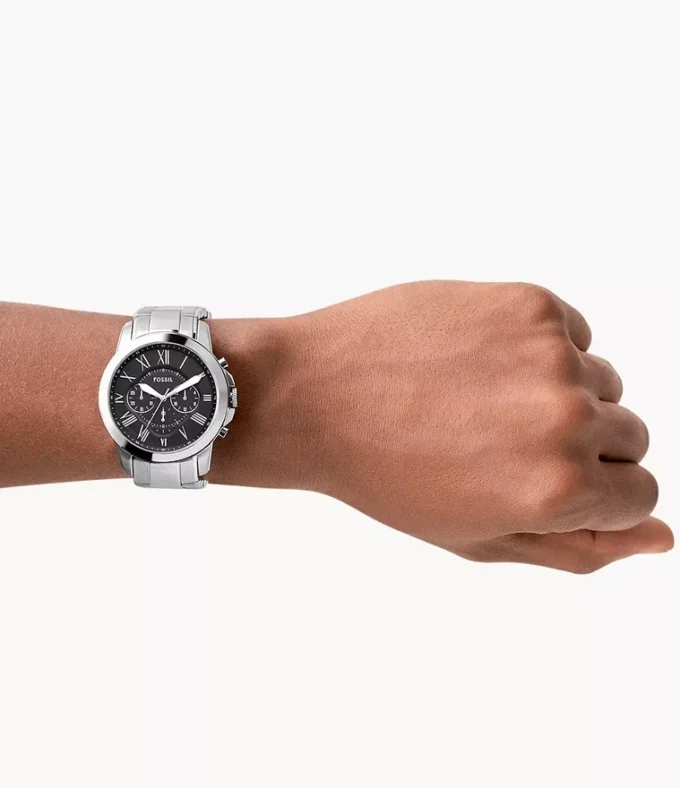 Montre chronographe Grant en acier inoxydable Montre chronographe Grant en acier inoxydable