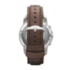 Montre chronographe Grant en cuir marron