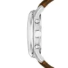 Montre chronographe Grant en cuir marron