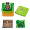 Montre chronographe Grass Block en édition limitée Minecraft x Fossil