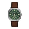 Montre chronographe Machine en cuir marron Montre chronographe Machine en cuir marron