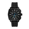 Montre chronographe Machine en silicone noir