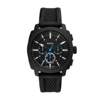 Montre chronographe Machine en silicone noir