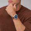 Montre chronographe Privateer en cuir marron