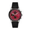 Montre chronographe Sport Tourer en cuir noir