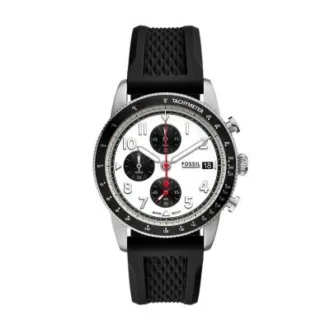 Montre chronographe Sport Tourer en silicone noir