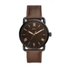 Montre Copeland 42 mm à trois aiguilles et bracelet en cuir marron Montre Copeland 42 mm à trois aiguilles et bracelet en cuir marron