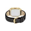 Montre Crosby à trois aiguilles en cuir noir Montre Crosby à trois aiguilles en cuir noir