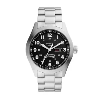 Montre Defender en acier inoxydable à énergie solaire