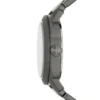 Montre en acier inoxydable fumé à trois aiguilles et date Montre en acier inoxydable fumé à trois aiguilles et date