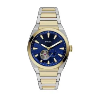 Montre Everett automatique en acier inoxydable bicolore